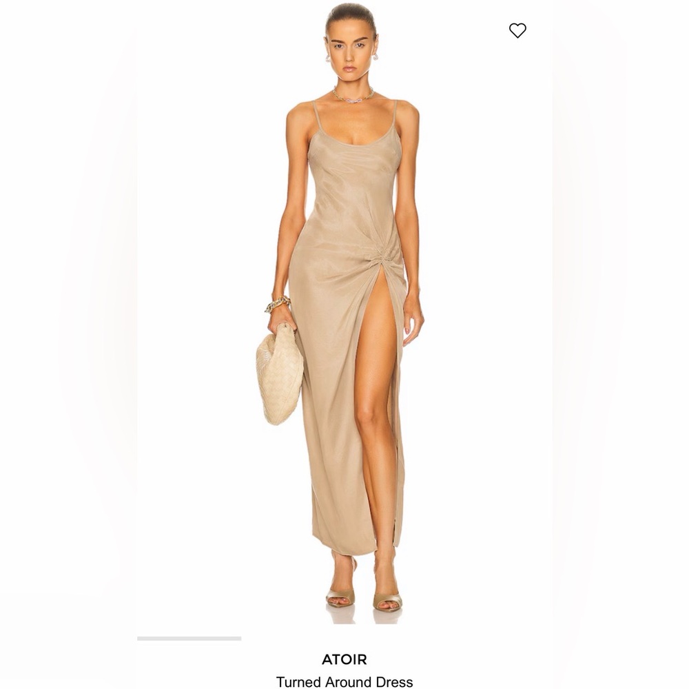 atori  turn around dress Elegant Tan Maxi Dress size us8